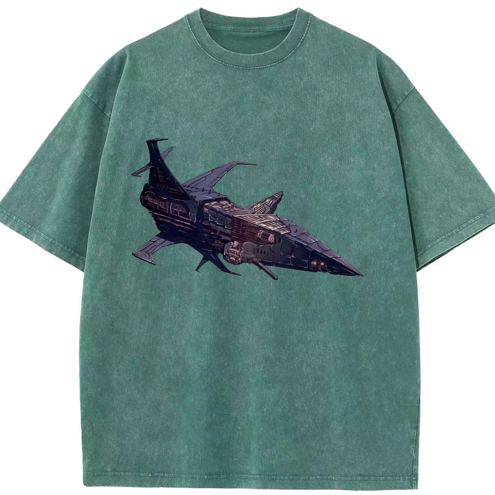 （画像用）  綿100% ヴィンテージ風 半袖Tシャツ（フロントプリント）